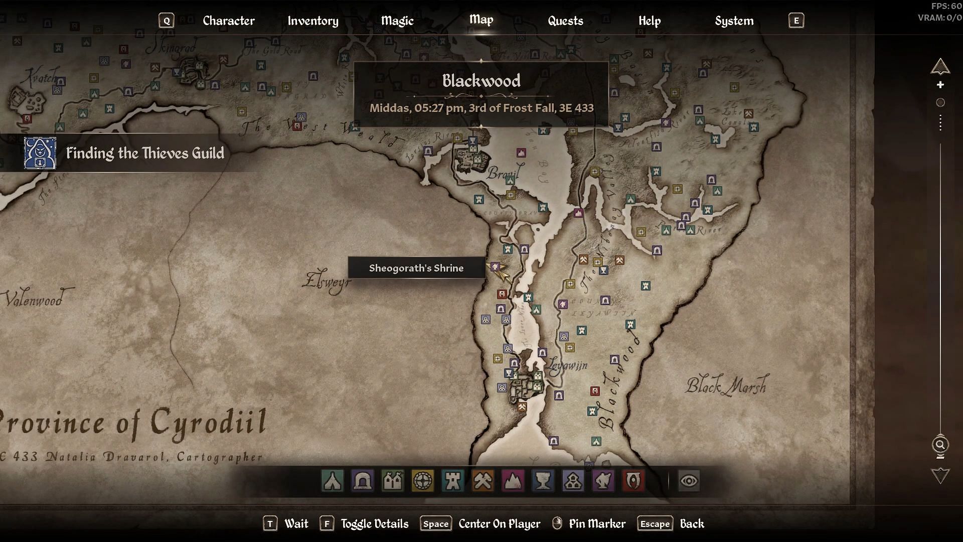 Whereabouts for Sheograth quest (Image via Bethesda || YouTube/@Sipder)